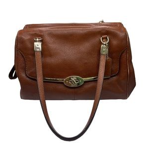 COACH MADISON MADELINE EAST WEST
Leather Satchel Purse Brown